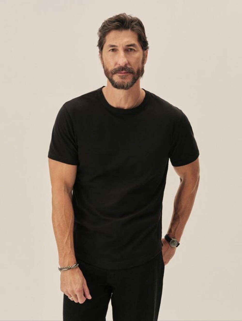 Buck Mason Black Cotton Tee Shirt Crewneck